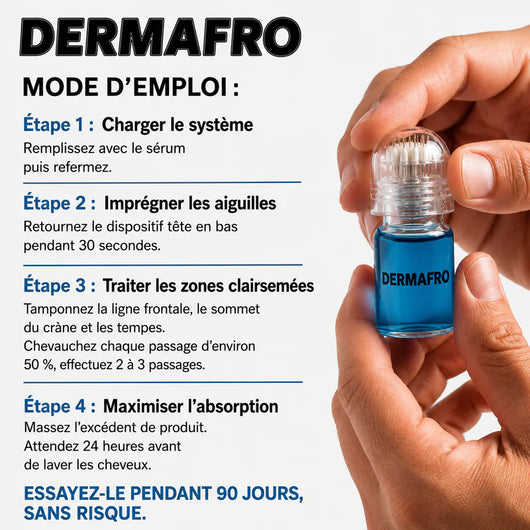 Micro Infusion sur Homme Noir  - Derma Afro